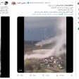 هذا الفيديو مركب من عدة مقاطع لا علاقة لها بالإعصار الذي ضرب ليبيا مؤخراً