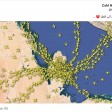 هل تظهر هذه الصورة حركة الطائرات المتوجهة إلى قطر حديثا؟