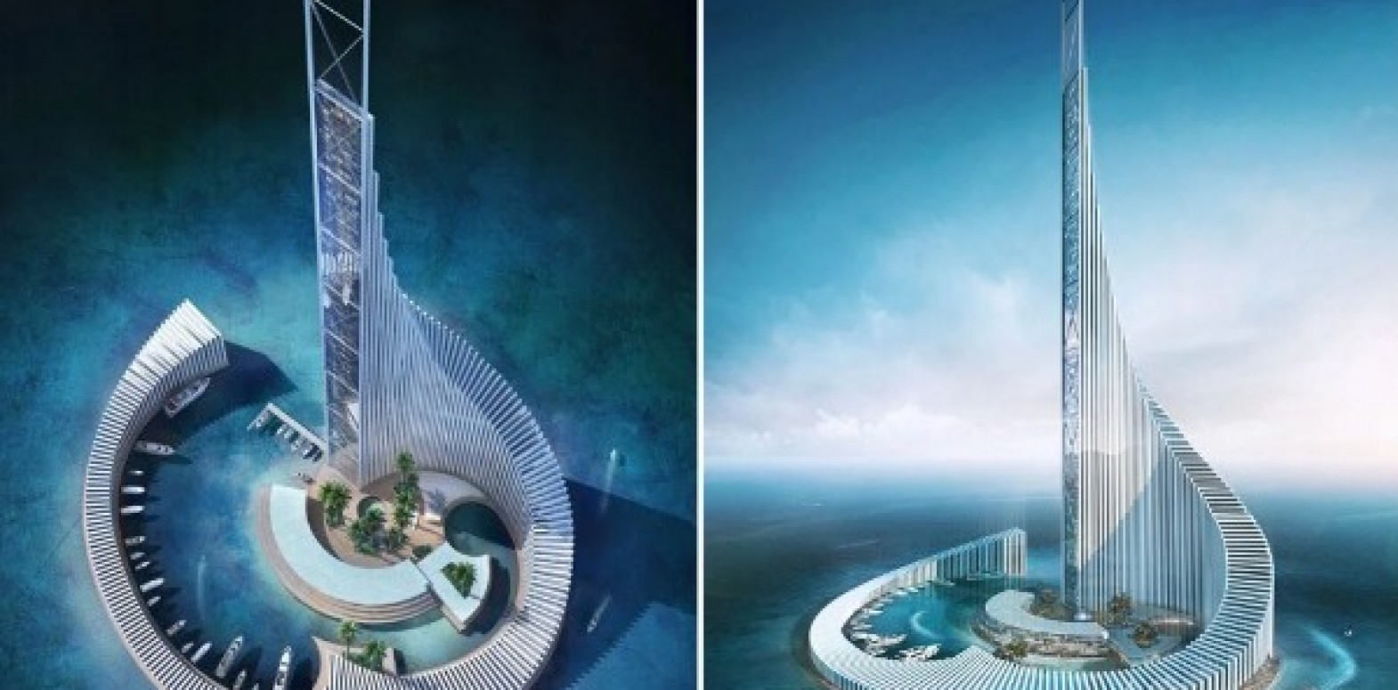 هذه الصورة ليست لتصميم "أكبر فندق في العالم" سيبنى بمصر