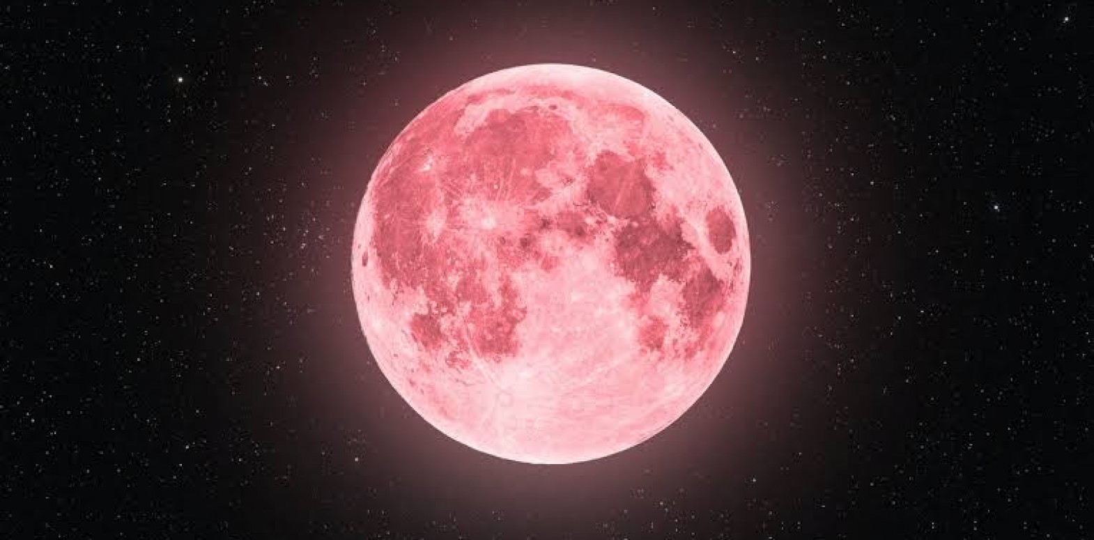 Will the moon appear pink over a few days?