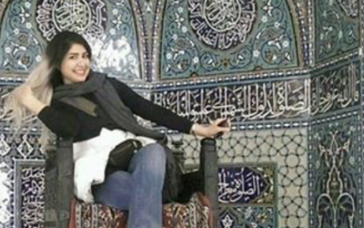 The woman without Hijab on a Minbar in a mosque published 6 months ago