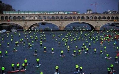 “Sarı Yelekli” aktivistleri Sen nehrinde kayıkta kürek çekmedi
