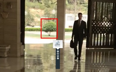 Bu video kaydı “Esad’ın” üçlü koalisyon saldırılarının sabahında cumhurbaşkanlığı sarayındaki mesaisine gidişini mi görüntülemektedir?