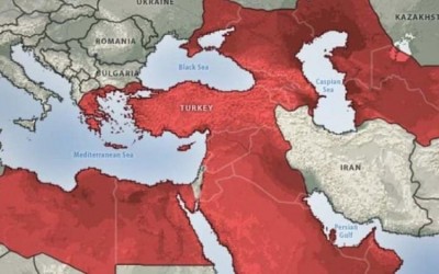 ما هو مصدر خريطة "تمدد النفوذ التركي المتوقع بحلول عام 2050" وهل روجت تركيا لها رسميا؟