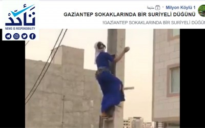 Turkish websites attributes this video to Syrians