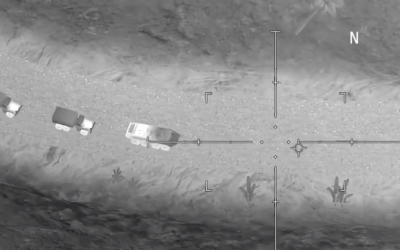 This video claimed to be bombing a military convoy is not real