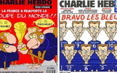 Charlie Hebdo didn’t publish a racist cartoon of French footballers 