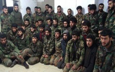 These are prisoners of the regime's army and not from the Syrian opposition