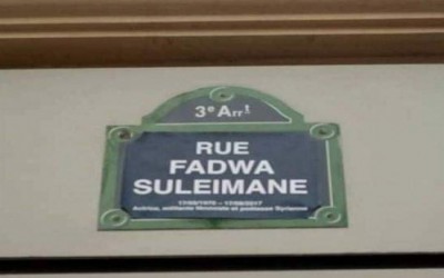 Did Paris named a street after Syrian late actress Fadwa Suleiman?