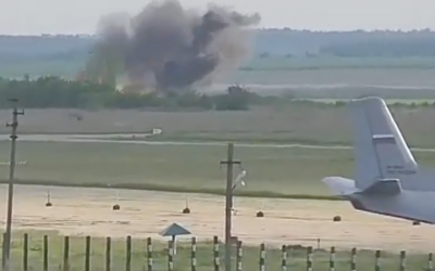هذا الفيديو ليس لتحطم طائرة روسية في حميميم