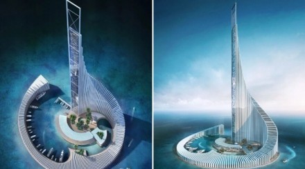 هذه الصورة ليست لتصميم "أكبر فندق في العالم" سيبنى بمصر