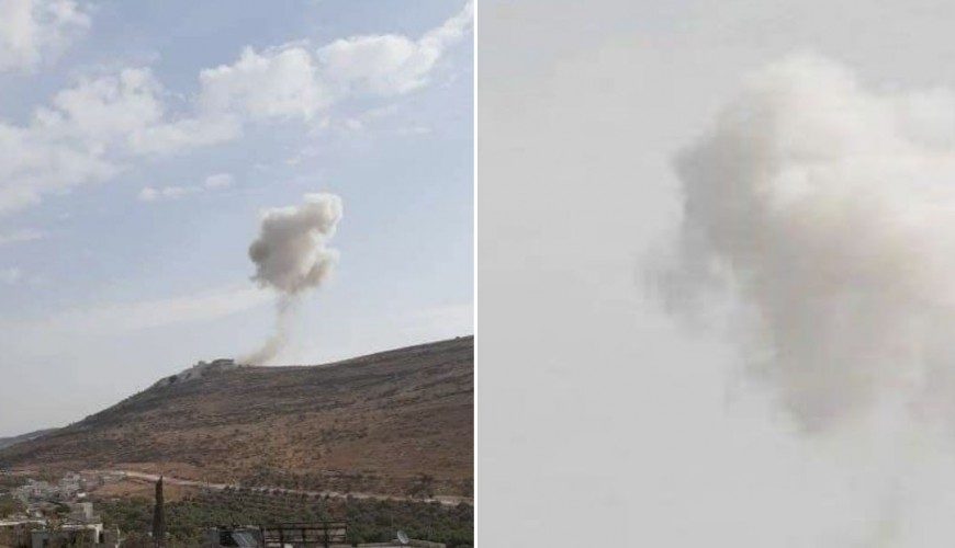 هل تظهر هذه الصور تصدي النظام السوري لصواريخ معادية بريف دمشق؟