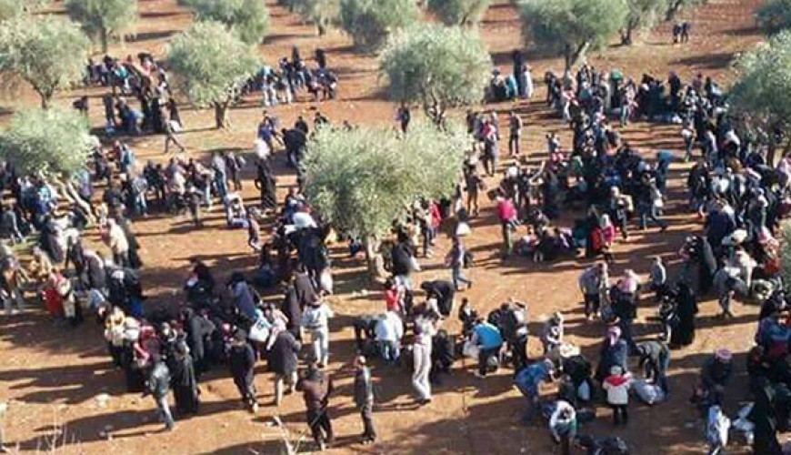 These refugees fled Russian bombardment not Turkish bombardment 