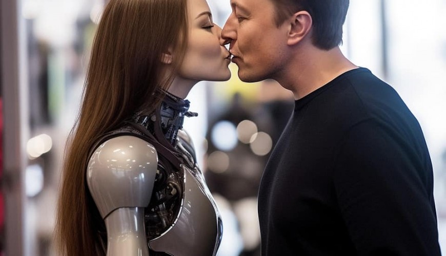 إيلون ماسك لم يعلن زواجه من أول روبوت أنثوي قام بتصنيعه
