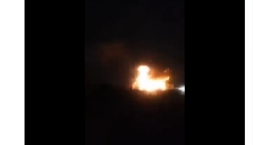 هل يظهر هذا الفيديو قصف التحالف الدولي لمواقع إيرانية في مدينة البوكمال مؤخراً؟