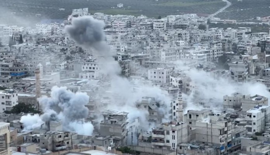 هذا الفيديو ليس من غزة وإنما من قصف النظام السوري على إدلب