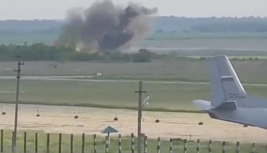 Bu video kaydı Hmeymim’de Rus uçağının düşmesine ait değildir