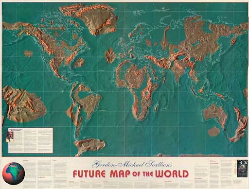 "الخريطة المستقبلية للعالم" بحسب تصور المنجم جوردون-مايكل سكاليوم