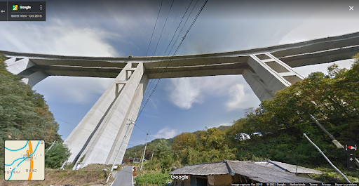 A picture below the bridge shown in the photo circulated with the prosecution | Street view - Google maps